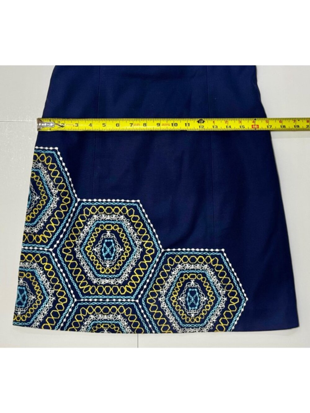 Lilly Pulitzer Bowen Strapless Dress Blue Embroidered Cocktail Party Size 2 - Picture 7 of 12
